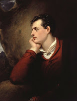 Lord Byron c. 1813, made by Richard Westall, depicting the English poem and peer, composed the Death of Sardanapalus play.