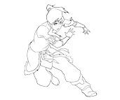 #4 Korra Coloring Page