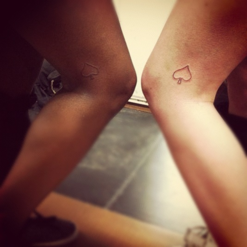 Matching tattoos with best friend Didi