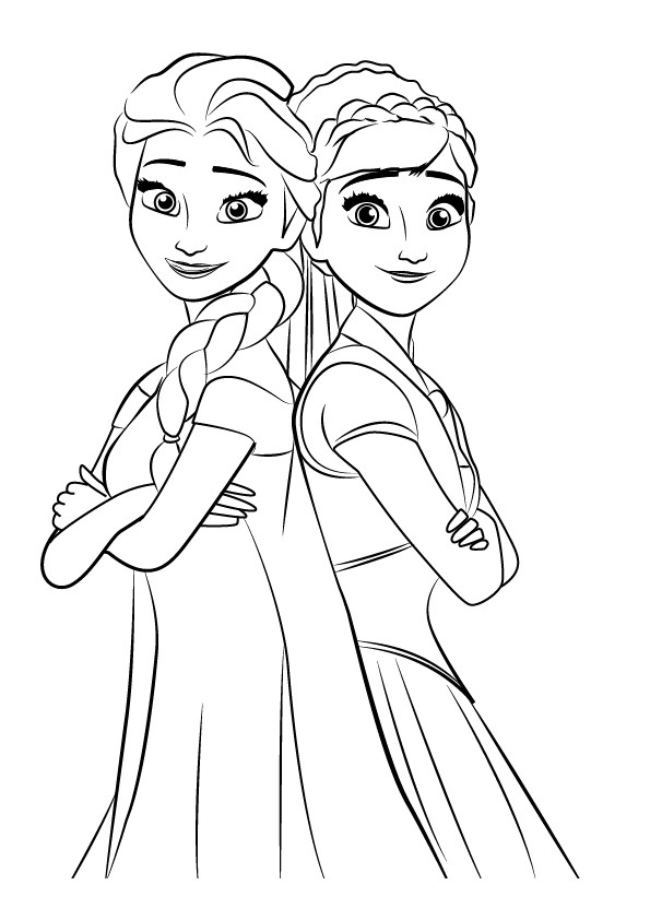 Gambar Mewarnai Frozen Fever