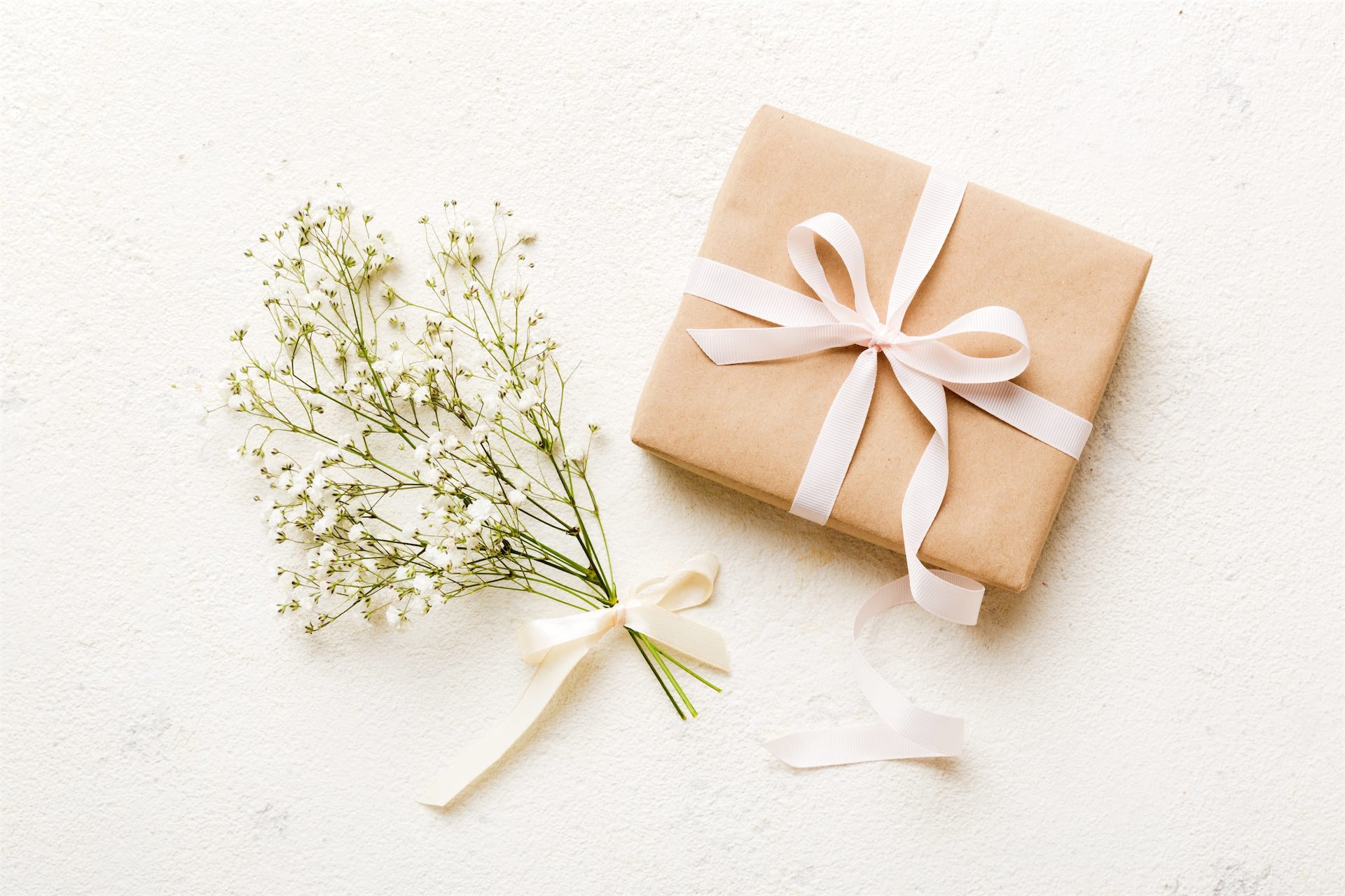 Photo of a Gift Box and Flowers