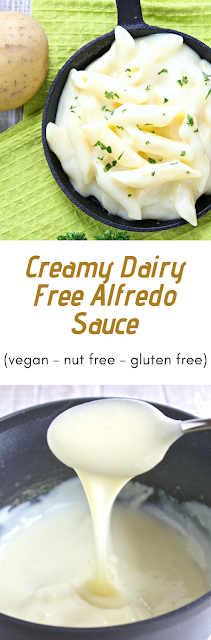 Creamy Dairy Free Alfredo Sauce (vegan nut free gluten free)