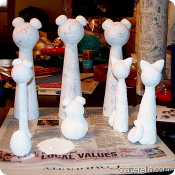 paper mache kokeshi toppers 1