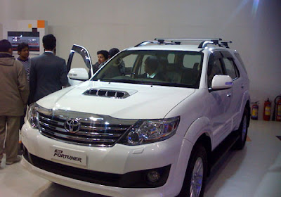 white Toyota Fortuner 4x2 Manual