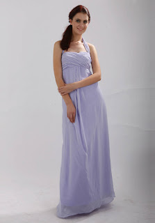 Halter Chiffon Floor Length Prom/Evening Dress