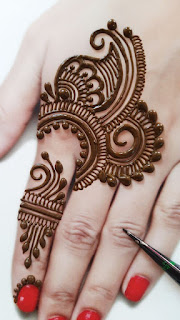 Finger mehndi design easy and beautiful