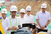 Agus Harimurti Yudhoyono Dampingi Presiden Joko Widodo Dala Kegiatan Groundbreaking Beberapa Infrastruktur di IKN