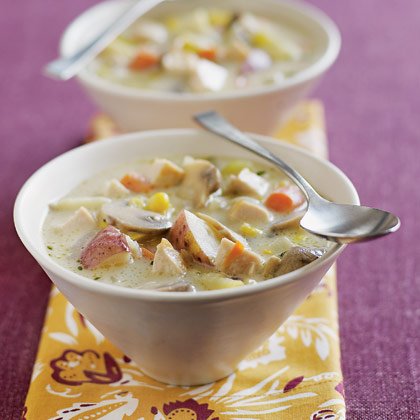 Creamy Mushroom and Chicken Soup