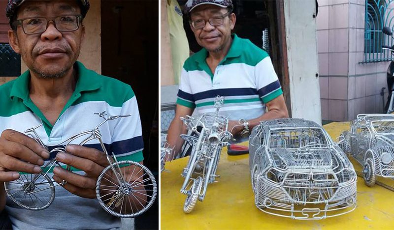 52-Year-Old Filipino Driver Creates Stunning Artwork By Using Aluminum Wires