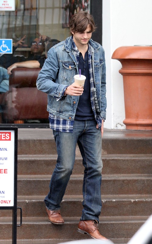 ashton kutcher jeans. Ashton Kutcher in Double Denim