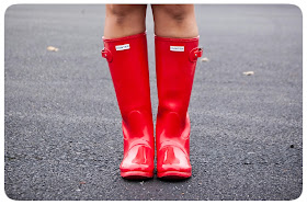 Red Hunter Boots!  Rainy Day Outfit - Erica B.'s - DIY Style!