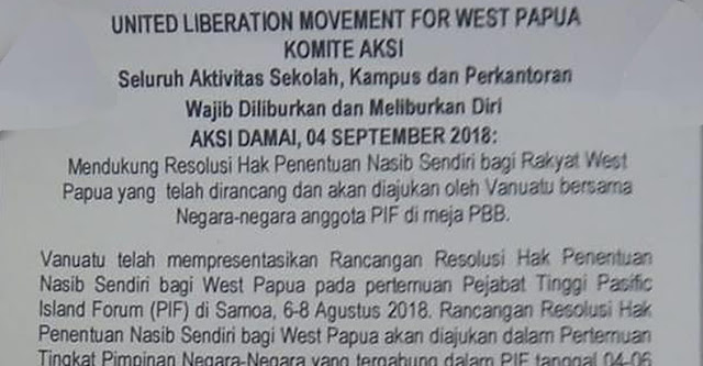 ULMWP akan Lakukan Aksi Damai Mendukung Negara-negara Pasifik untuk Resolusi West Papua di PBB