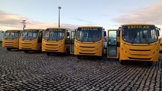 Prefeitura de João Pessoa adquiri 17 novos ônibus que vão reforçar a frota da Educação na Capital