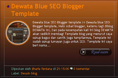 Cara membuat gambar pada homepage melingkar