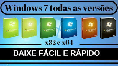 Sistema Operacional Windows 7 Todas as Versões