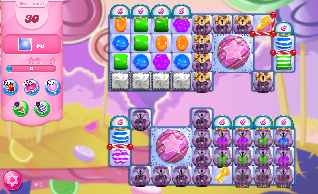 Candy Crush Saga level 6969