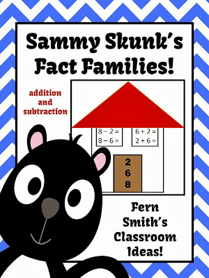 Picture of Fern Smith's Addition and Subtraction Fact Families Center Game and Interactive Notebook Activity!