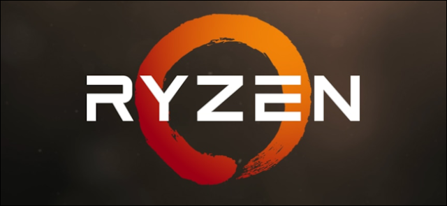 AMD Ryzen الشعار على خلفية محكم