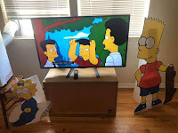 Cumpleaños decorado para fan de Los Simpson