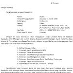 Contoh Lamaran Kerja Ms Word