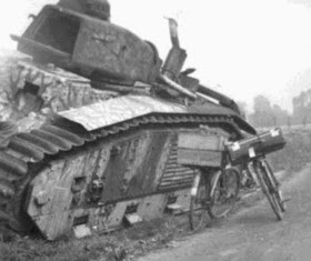 15 June 1940 worldwartwo.filminspector.com Char B1 France tank destroyed