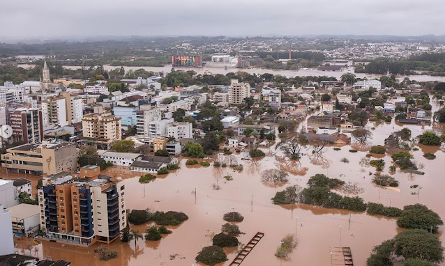 A foto mostra a Cidade de Lajeado no Vale do Rio Taquari -RS..