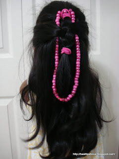 kids easy hair style for girls-4 named-  Beads Braid Royal style