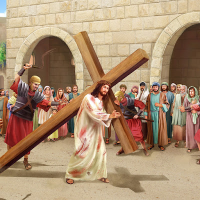 主耶稣背十字架