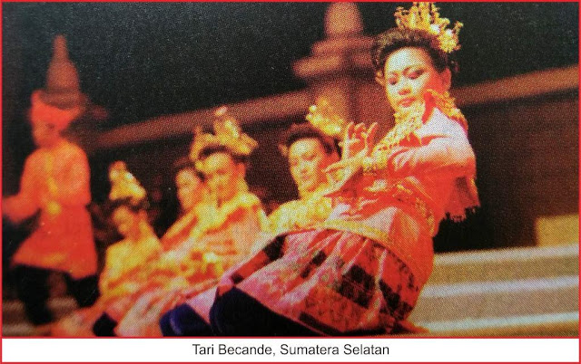 kesenian tari becande sumatera selatan