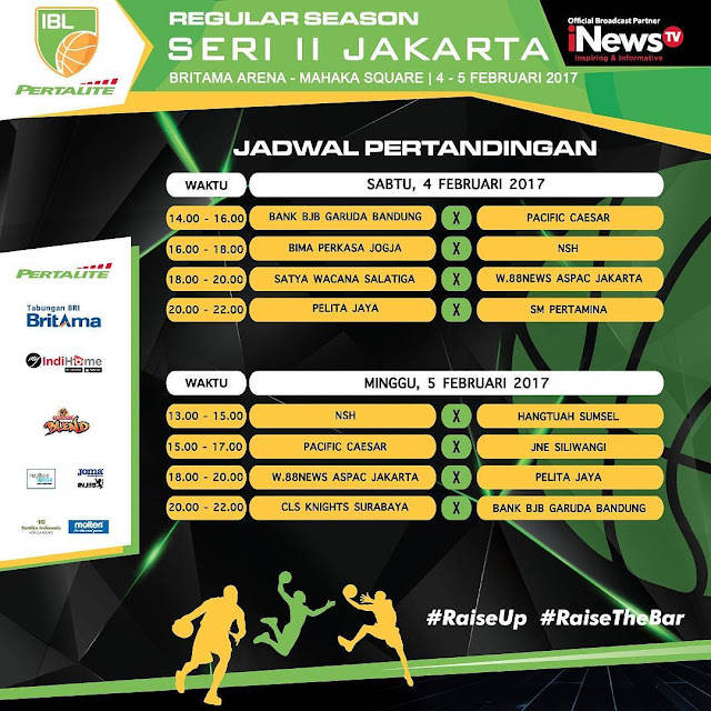 Jadwal IBL Seri 2 Jakarta