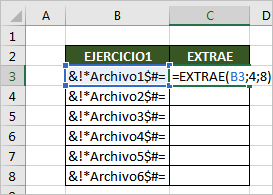 Cómo extraer texto de una celda en Excel