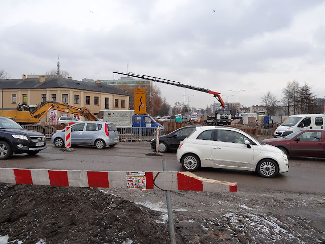 Rondo turbinowe im. Gustawa Herlinga-Grudzińskiego w budowie.