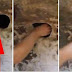 Un hombre encontró un agujero en la pared, mira lo que encontro cuando metio la mano