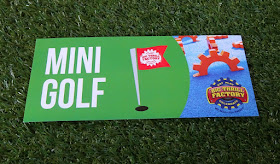 A Big Thrill Factory Mini Golf course scorecard