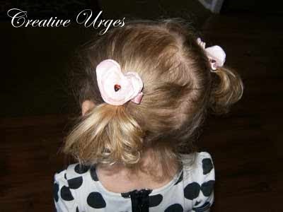 Click Here to see the tutorial on how to make these heart shaped hair clips