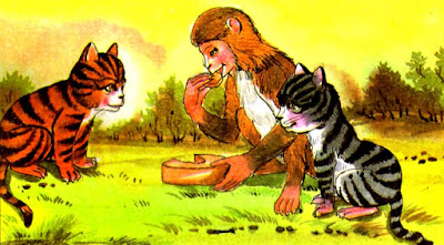 A Monkey and 2 Cats moral story