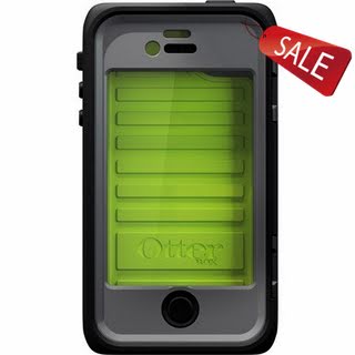 OtterBox 77-26095 Armor Series Case Black/Green iPhone 4/4S