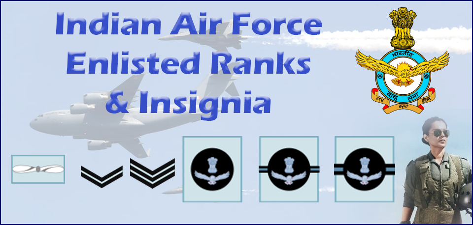 Indian Air Force Ranks and Insignia | IAF Ranks Insignia Badges
