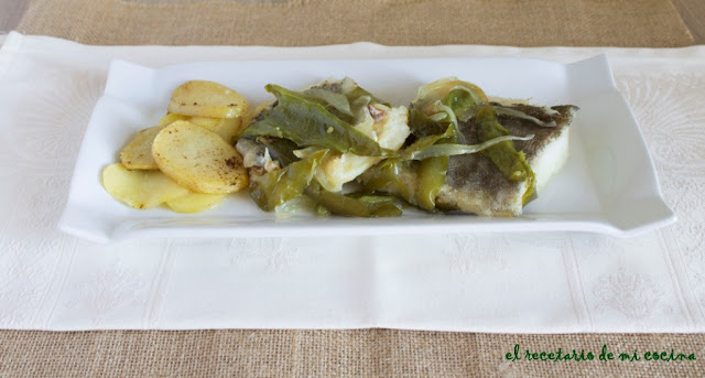 bacalao frito con pimientos verdes