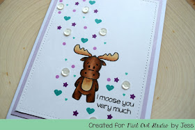 I Moose You Very Much Card by Jess Gerstner for Mint Owl Studio