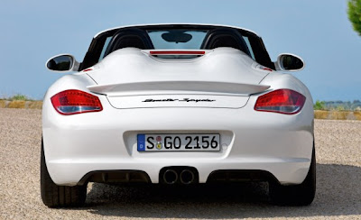 2011 Porsche Boxster Spyder Rear View