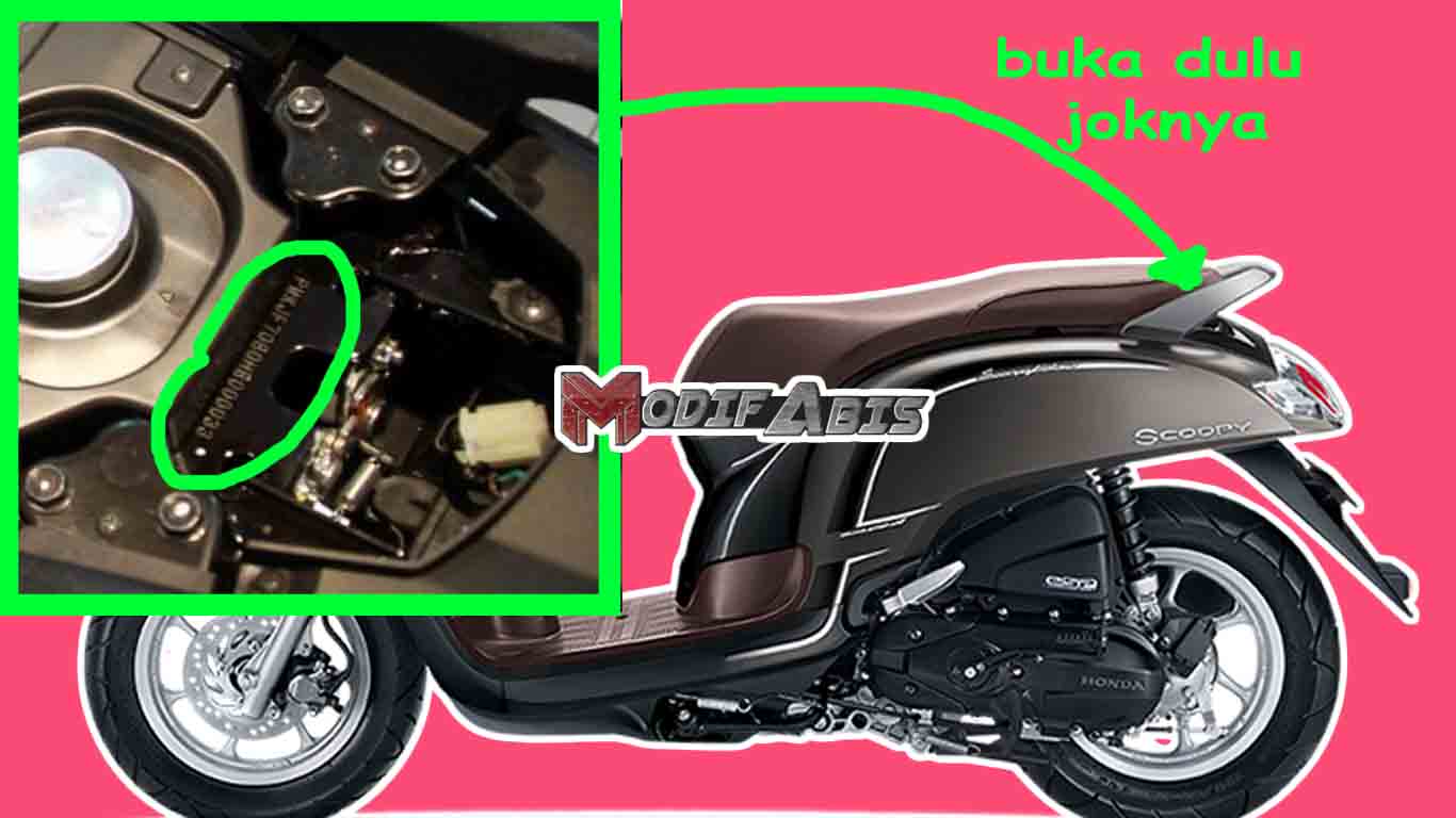 Letak Nomer Mesin Dan Nomer Rangka Honda Scoopy Modif Abis