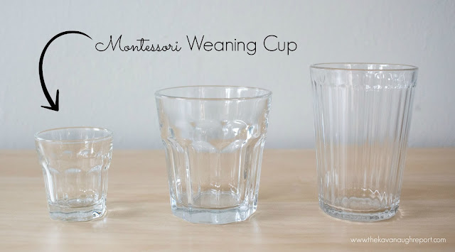 Montessori Weaning Cup -- Montessori Baby Week 34