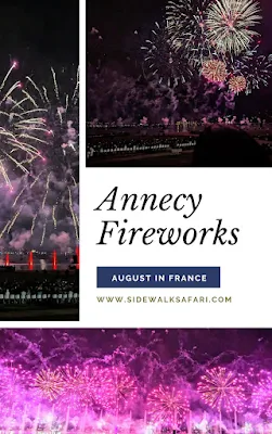 Annecy Fireworks - Fête du Lac - Summer in France