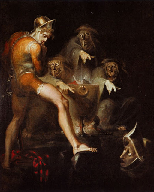 Macbeth Consulting The Vision Of The Armed Head, Henri Fuseli,painting