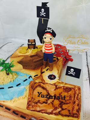 SG pirate theme cake