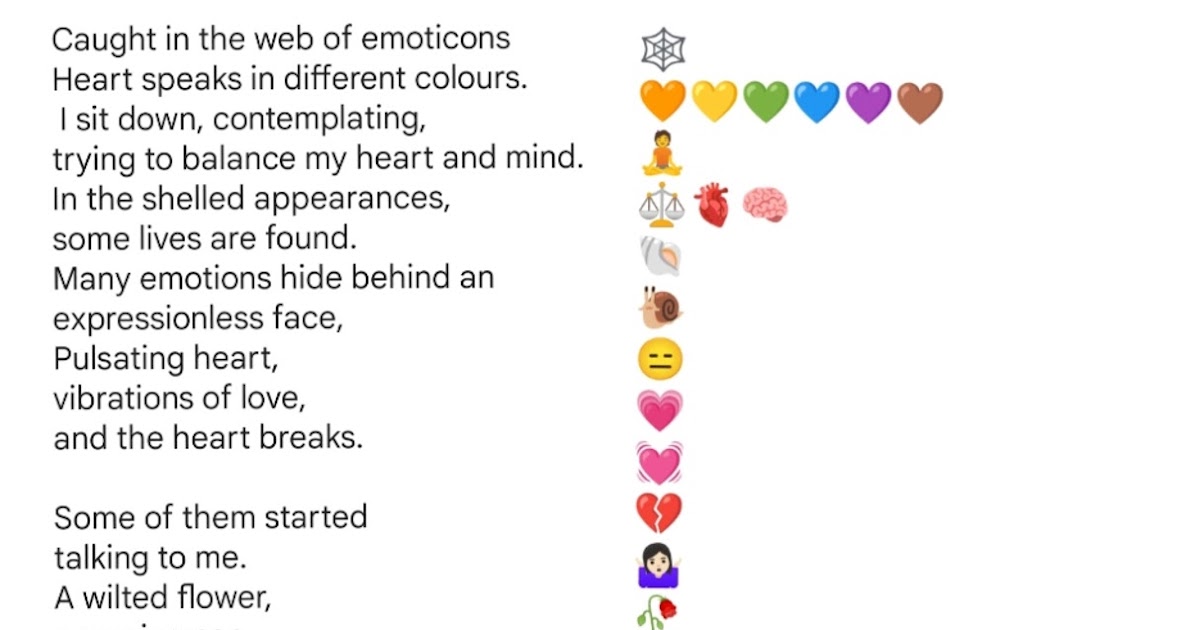 Emoticons #napowrimo2022 #day22