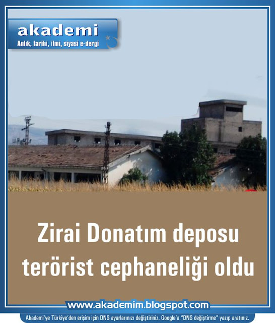 Suriye sorunu; Zirai Donatım deposu terörist cephaneliği oldu