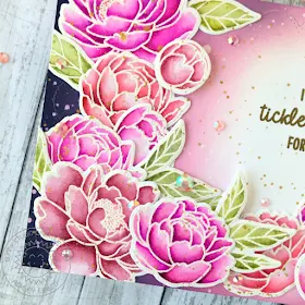 Sunny Studio Stamps: Pink Peonies Frilly Frame Dies Everyday Card by Ashley Ebben