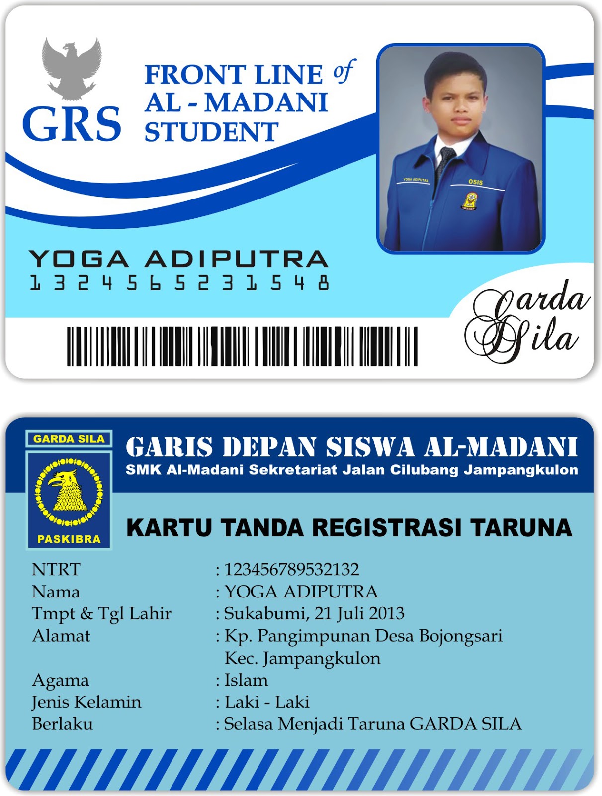 Download Contoh Id Card Format Coreldraw X4 ~ Yoga Adiputra